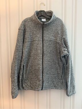Columbia Heather Gray Lightweight Full-Zip Jacket